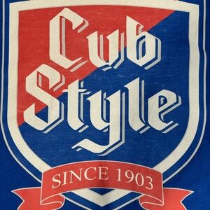 Gildan Vintage Chicago Cubs x Old Style Beer Mash-Up Tee – 2XL